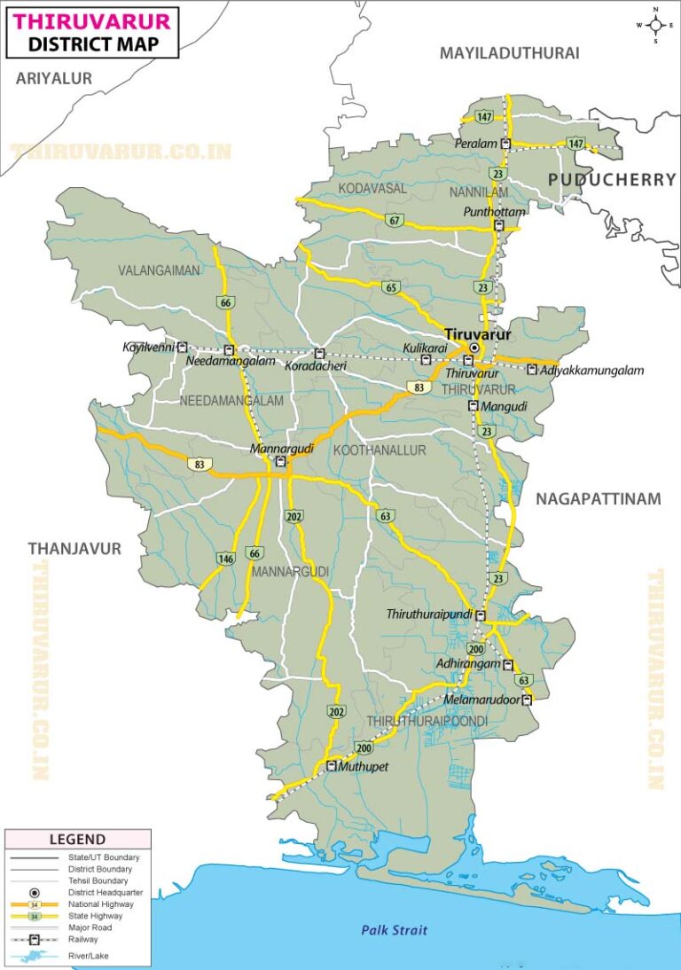 thiruvarur-district-map