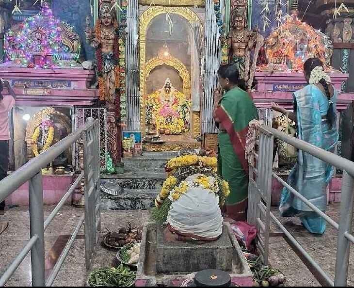 kailasa nathar temple anna abisegam in thiruvarur